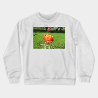 Orange Rose Crewneck Sweatshirt